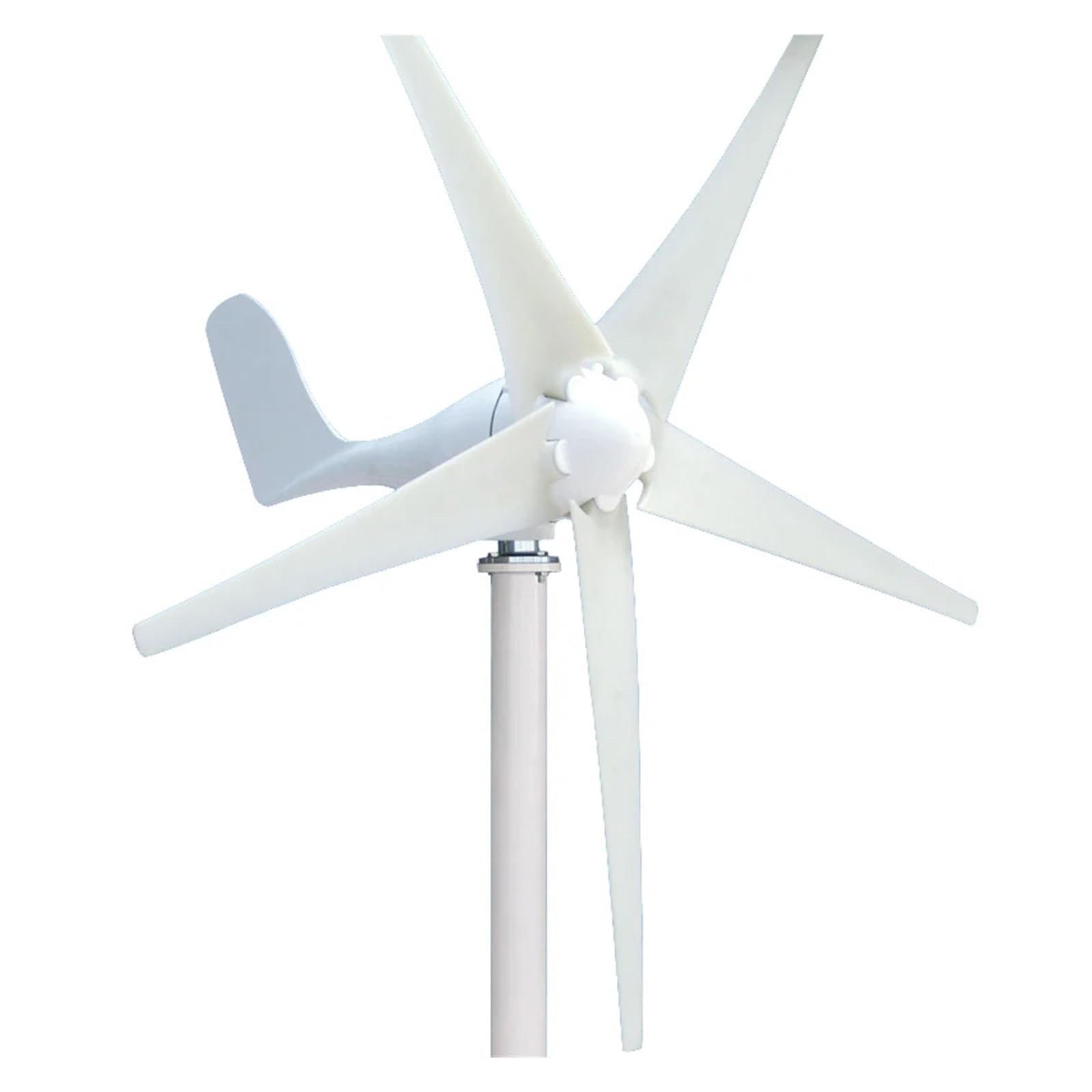 Turbine éolienne 200W 12V avec générateur aimant permanent et 5 pales usage domestique