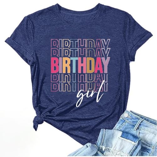 Image of Happy Birthday Shirts for Women Cute My Day My Way Birthday Girl T Shirt