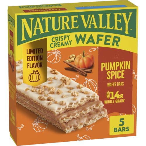 Image of Nature Valley Crispy Creamy Wafer Bars, Pumpkin Spice, Limited Edition Flavor, 5 Bars, 6.5 oz