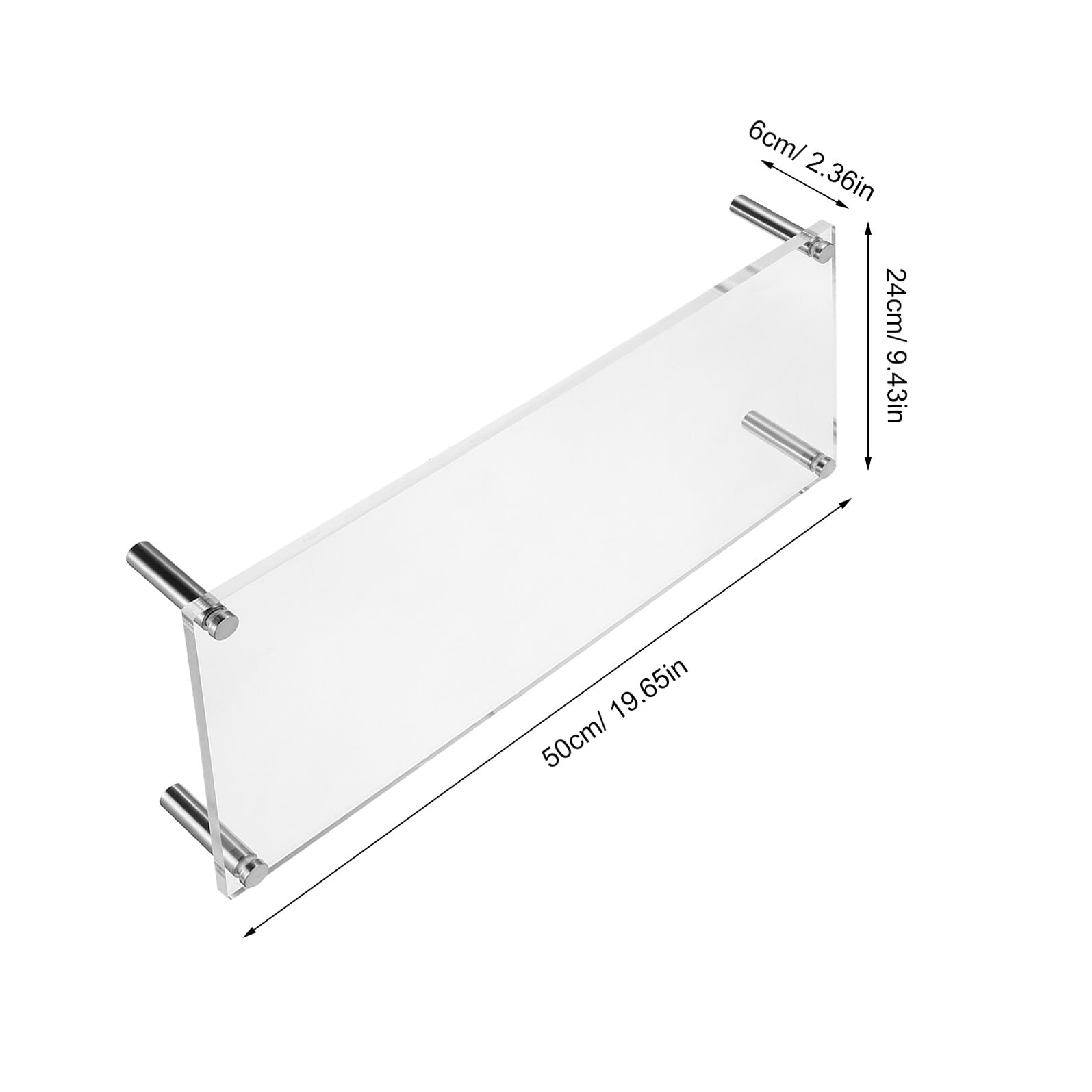 Rehausseur Écran pour Bureau Support pour Moniteur Rehausseur Transparent Fin Élévateur de Bureau pour Écran Ordinateur Support Surélevé pour Ordinateur
