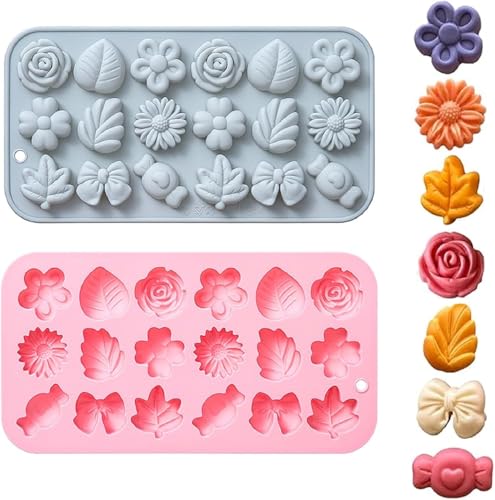 La mejor selección de Moldes para gelatinas . 47 ZYHSLZ 2 Pcs Moldes de Silicona para Chocolate, Moldes para Gelatina, para Velas, de Flores, Tulipán, de Jabón, de Hielo, Ideal para Postres, Repostería y Decoración