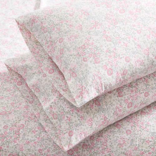 Image of Laura Ashley - Cotton Queen Sheet Set with Pillowcases, Deep Pocket