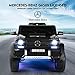 JOYLDIAS Ride On Cars for Kids, Licensed Mercedes-Benz Maybach G650S, 12V7AH Battery Powered Toy Electric Car w/2.4GHz Remote Control, 2 Engines, 3 Speeds, Bluetooth, LED Lights, Black