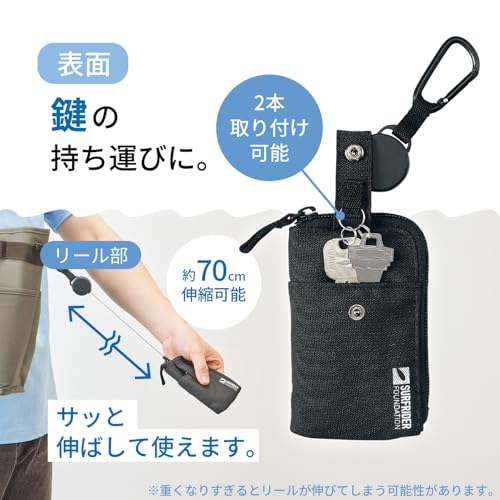 Lihit Lab SFJ x LIHIT LAB. Pass & Key Case, Abyss Black A3203-244