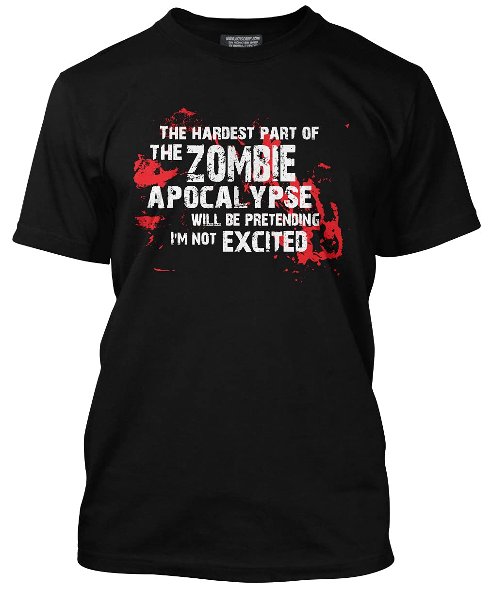 The Hardest Part of The Zombie Apocalypse Mens and Kids Black T-Shirt Tee (UK, Age, 9 Years, 11 Years, Regular, Black)