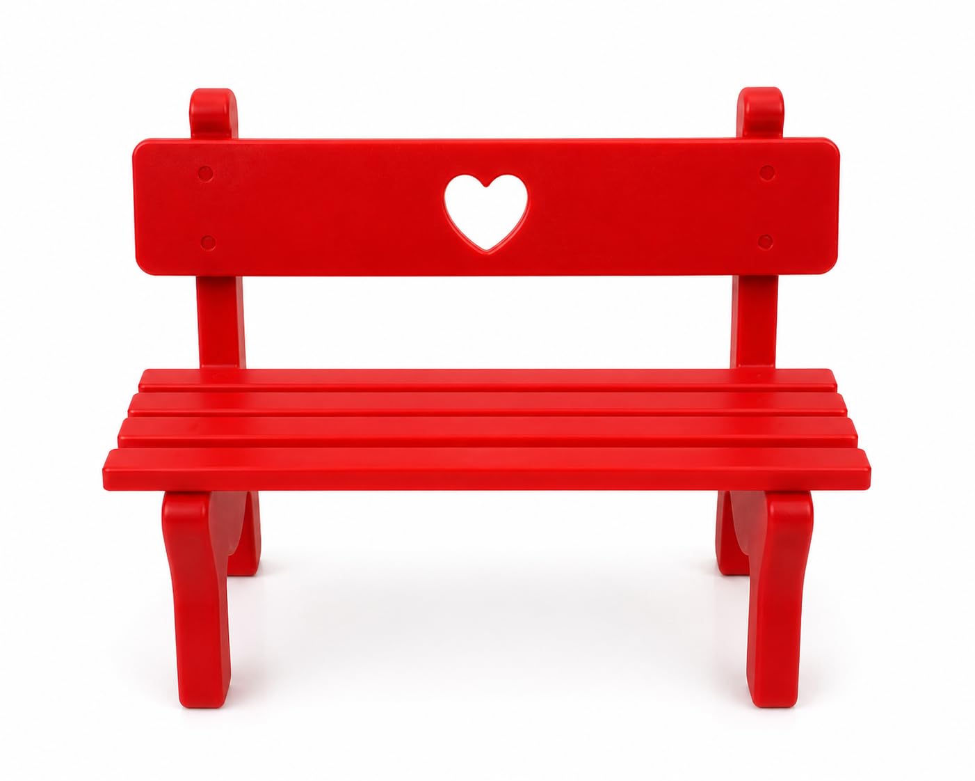 Mini Decorative Bench, Red, Plastic, 17x13x7 cm, Cute Heart Design, Multipurpose Tabletop Stand for Jewellery, Plants, Phone-image-46