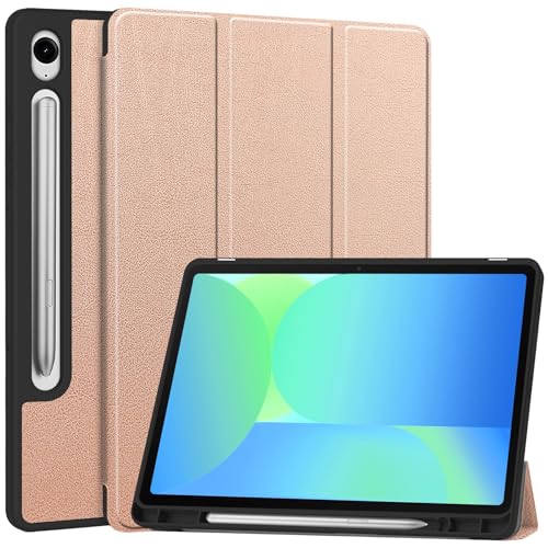 Tablet PC Case Compatible con Samsung Galaxy Tab S10 FE/S9 FE 10.9 Pulgadas, Funda Protectora Delgada for Tableta, activación y suspensión automática, Funda Protectora de TPU Suave, Funda Inteligente