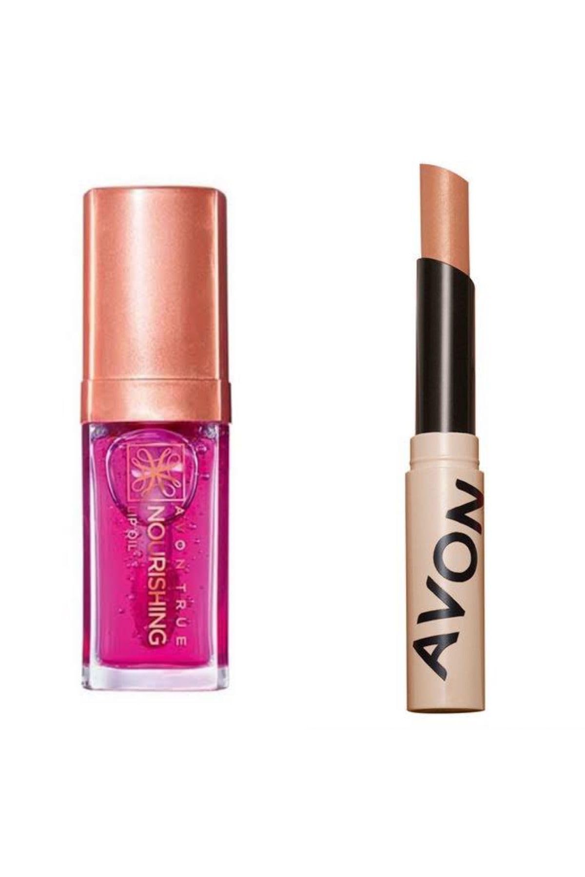 Avon True Nourishing Dudak Yağı 7 Ml. Blossom Ve Avon Tinted Lip Balm Papaya 2 Li Set