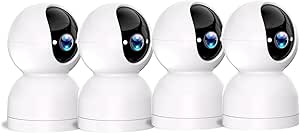Rraycom 2K Security Camera for Baby Monitor WiFi 6, Pan/Tilt Indoor Cameras for Home Security, Indoor Camera with Motion Detection and Tracking asin的图片