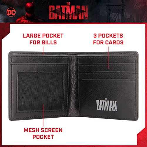 DC Comics The Batman Bifold Wallet, Slim Wallet with Decorative Tin for Men and Women, Multicolor4