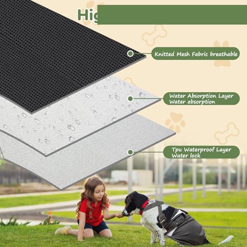 Image of Dog Diapers Female, 3 Pack Puppy Diapers Female, Washable Reusable Dog Diapers with Suspender for Peeing for Small Medium Large Female Dog in Heat Cycle Period Incontinence, Super Absorbent (XL)