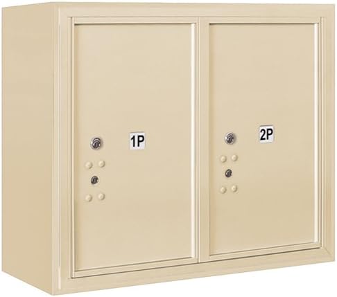 Salsbury Industries 3806D-2PSFU Surface Mounted 4C Horizontal Mailbox Unit