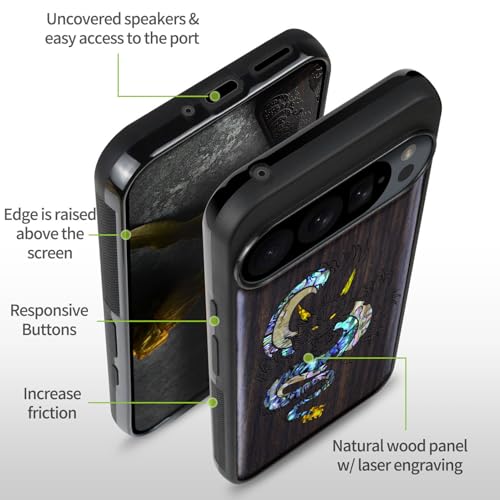 Étui pour Google Pixel 9 Pro avec protection bois antichoc - 6