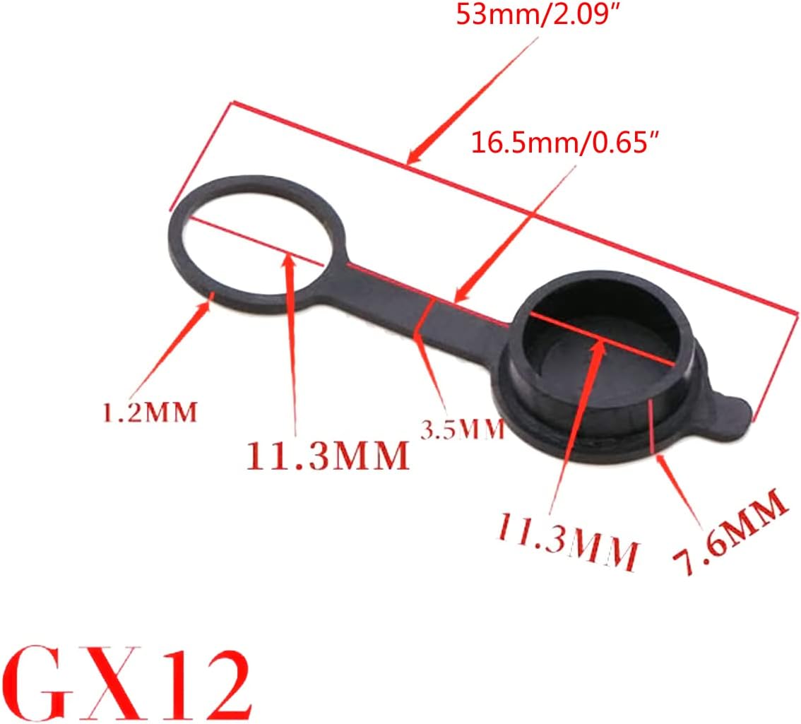 Cover Rubber CapCircular Connector Protective Cap GX12 GX16 20 Wearproof Sleeve Aviation Plug Cap Aviation Socket Cover Protective Sleeves