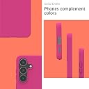 YATWIN Silicone Back Case for Samsung Galaxy S25 Plus, Soft-Touch Phone Back Cover for Samsung Galaxy S25 Plus - Magenta gallery image