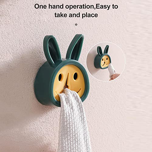 Toalleros ganchos de dibujos animados con clips para baño y cocina 6 uds 6