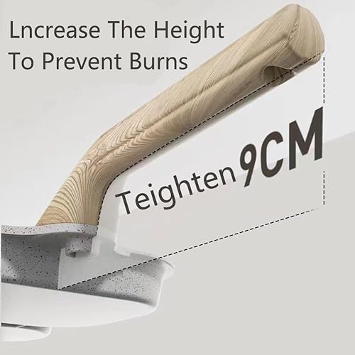 Miniatura 7 de Sartén antiadherente para huevos, sartén de 3 secciones, sartén de tortilla de aleación de aluminio para el desayuno, adecuada para estufa de gas y