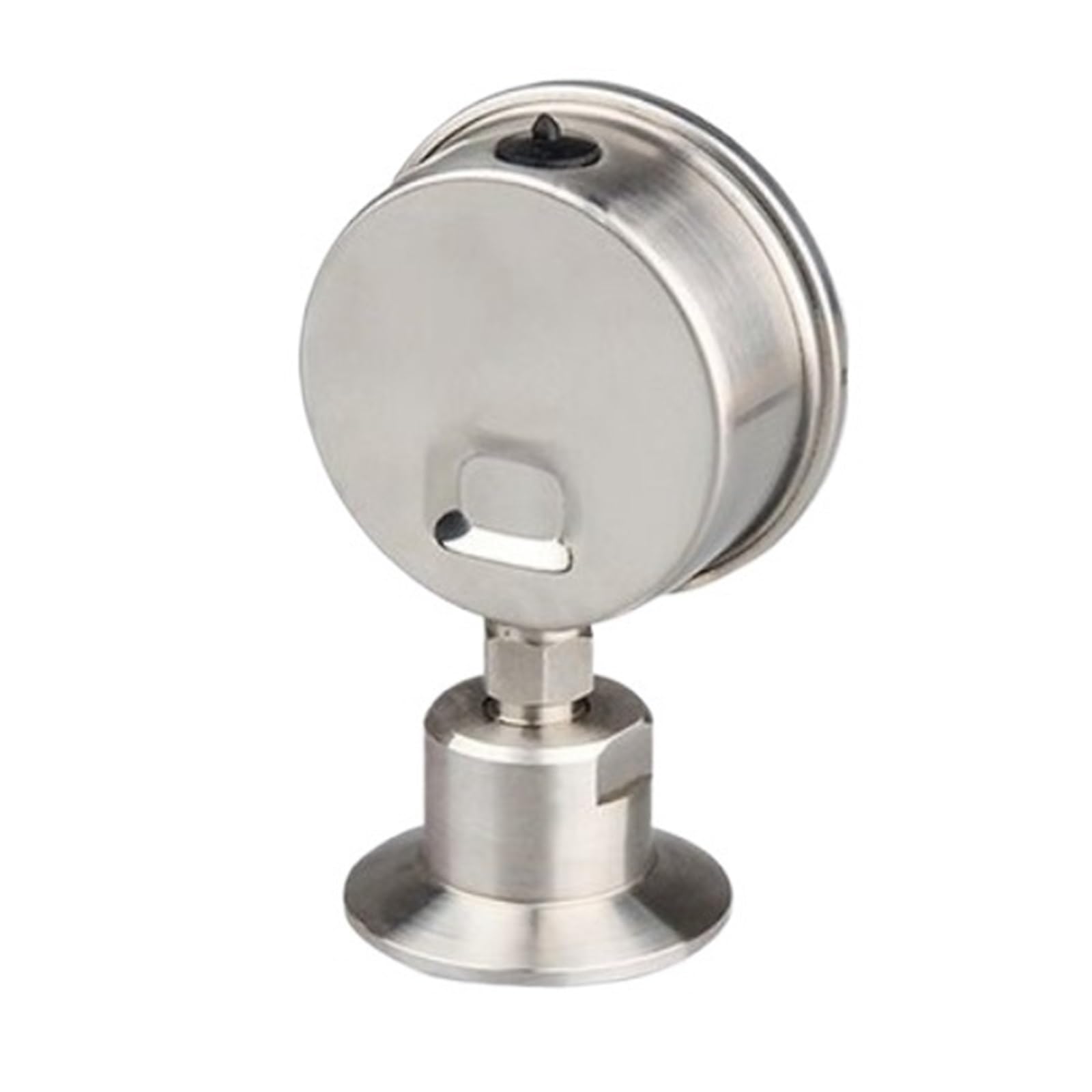 Manómetro de presión de triple abrazadera de 1.5 pulgadas (50.5 mm) y 2 pulgadas (64 mm), escala dual (bar/PSI), cuerpo SS304 y diafragma SS316 (0-6 Mpa, virola de 50.5 mm de diámetro exterior)