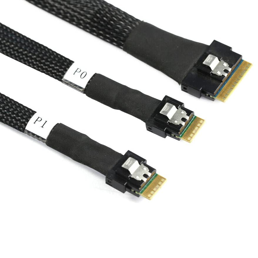 Cable Slimline SAS SFF-8654 8I divisor de datos para almacenamiento SAS de servidor 4