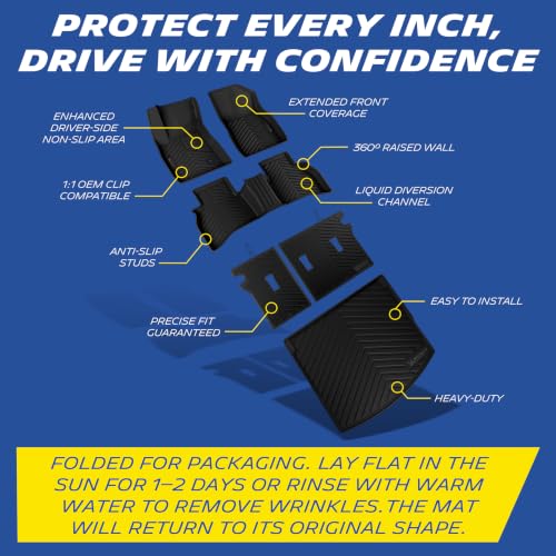 Image of Michelin Vehicle Mats for 2021-2026 Chevy Trailblazer AWD | Not Fit FWD, All-Weather TPE Custom Fit Liner, Premier