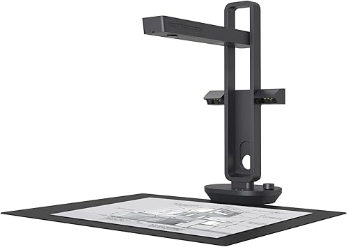 CZUR Aura Pro Book & Document Scanner,Capture A3 & A4, Auto-Flatten & Deskew Powered by AI Technology, Foldable & Portable, Compatible with Windows