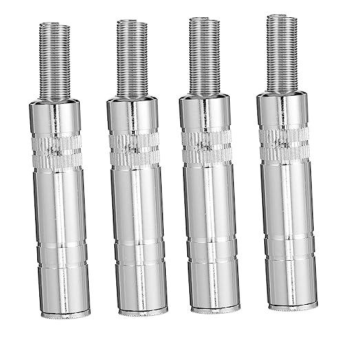 Lurrose 4Pcs Female Socket Solder Type Audio Connector for Microphone and Speaker Cable Durable Socket Replacement Easy to Install for DIY Audio Projects
