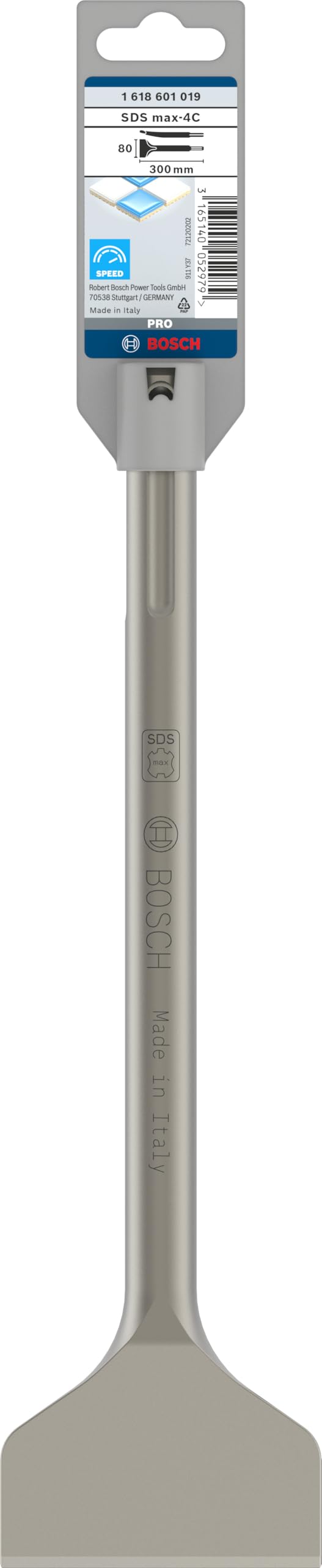 Bosch 1618601019 Burin carrelages avec SDS-Max, Gris, 1/2 Inch