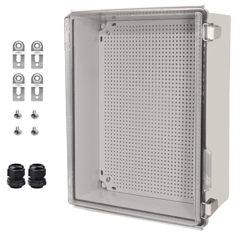 Boîte de jonction IP67 en plastique ABS transparent 40x4,6x18 cm