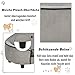 PawHut Haustiersofa, Hundebett, Hundematte, Hundesofa, Naturholz+Plüsch, Grau, 66,5 x 45 x 35,5 cm