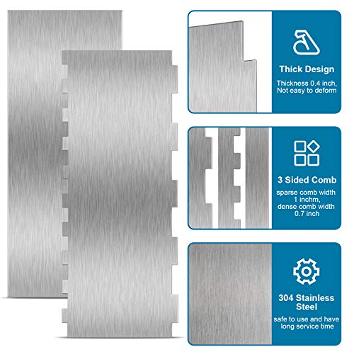 2 Raschietto in Acciaio Inossidabile per Torta