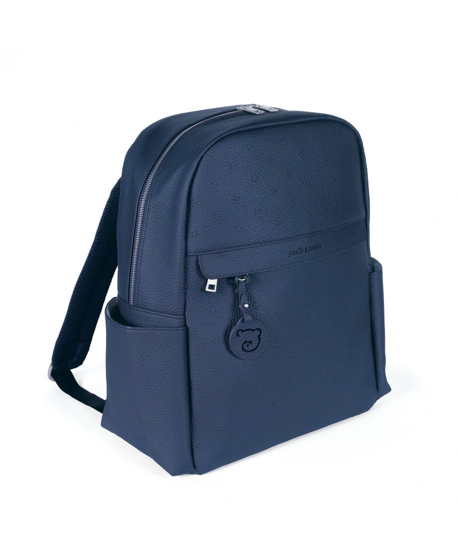 Mochila canastilla London de Pasito a Pasito (Azul marino)