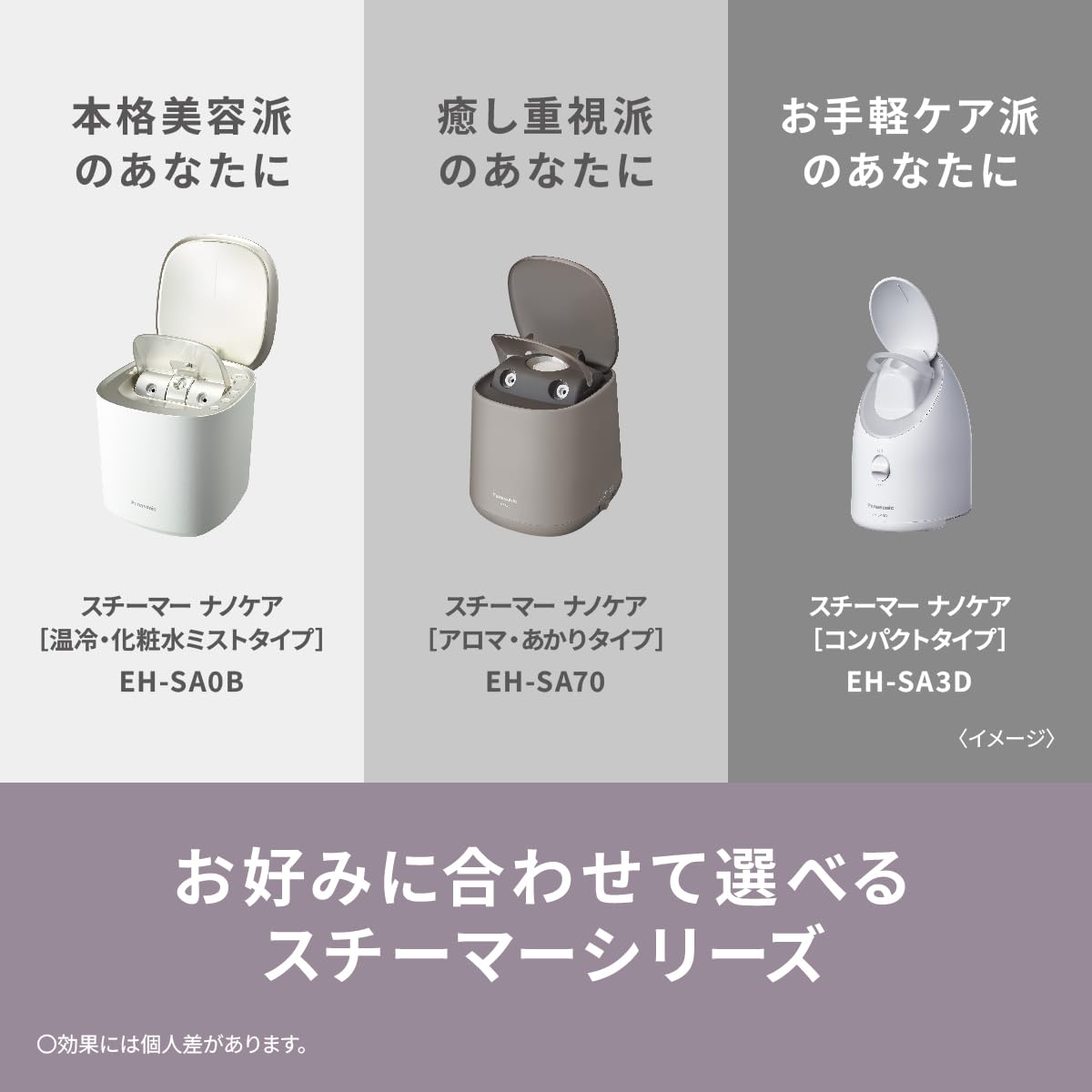 新品未使用】Panasonic nanocare スチーマーEH-SA3D-C Panasonic 