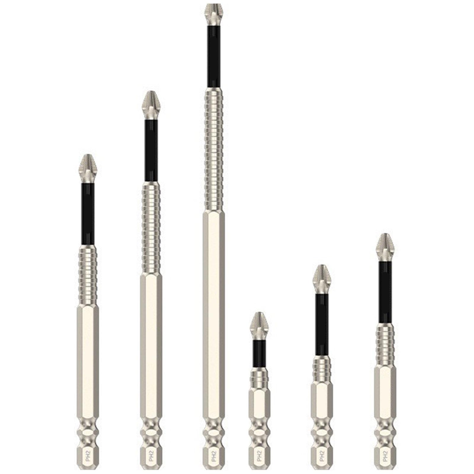 Nmowybpy 6Pcs Power Drill Bits Impacts Drill Screwdriver Bits Antislip Screwdriver Bit Set Home Repair Set