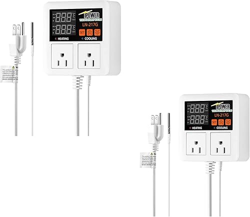 Vista 31 de iPower tapete térmico para plantón, tapete térmico hidropónico caliente con diseño impermeable duradero, solamente regulador, Paquete de 10, Blanco