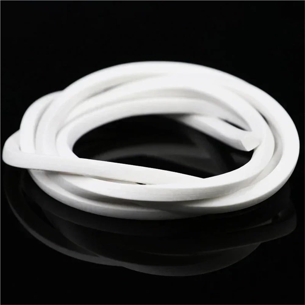 Tira de gomaespuma Tira de sellado cuadrada espuma silicona blanca, junta for puertas y ventanas, 1 unidad(5M*15MM*20MM)