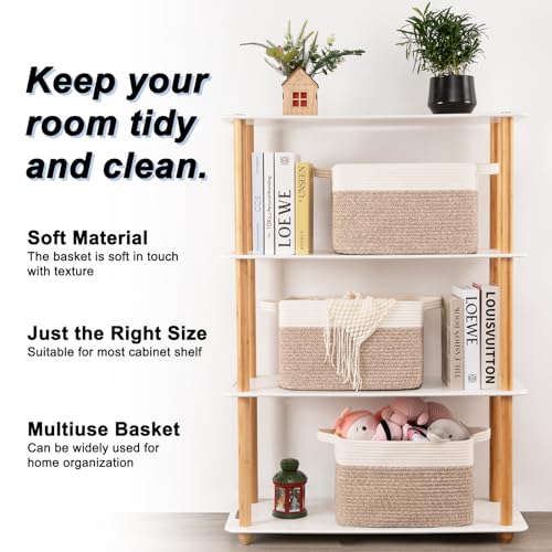image for OIAHOMY 3 Pack Storage Basket for Organizing, 13''X9.85''X8.7'' Storag