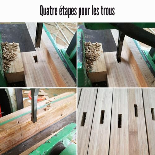 Foret de ciseau à mortaise de trou carré 20mm pour menuiserie