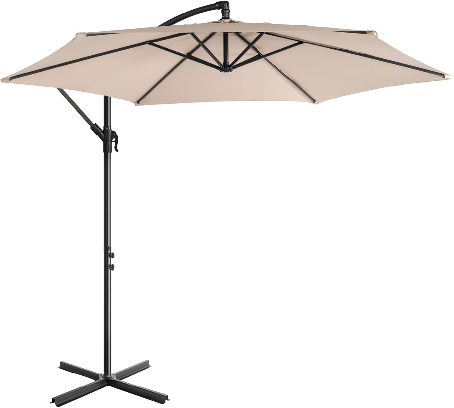 Bonnlo Patio Umbrella with Easy Push Button Tilt Outdoor Patio Umbrella Backyard Market Table Umbrella
