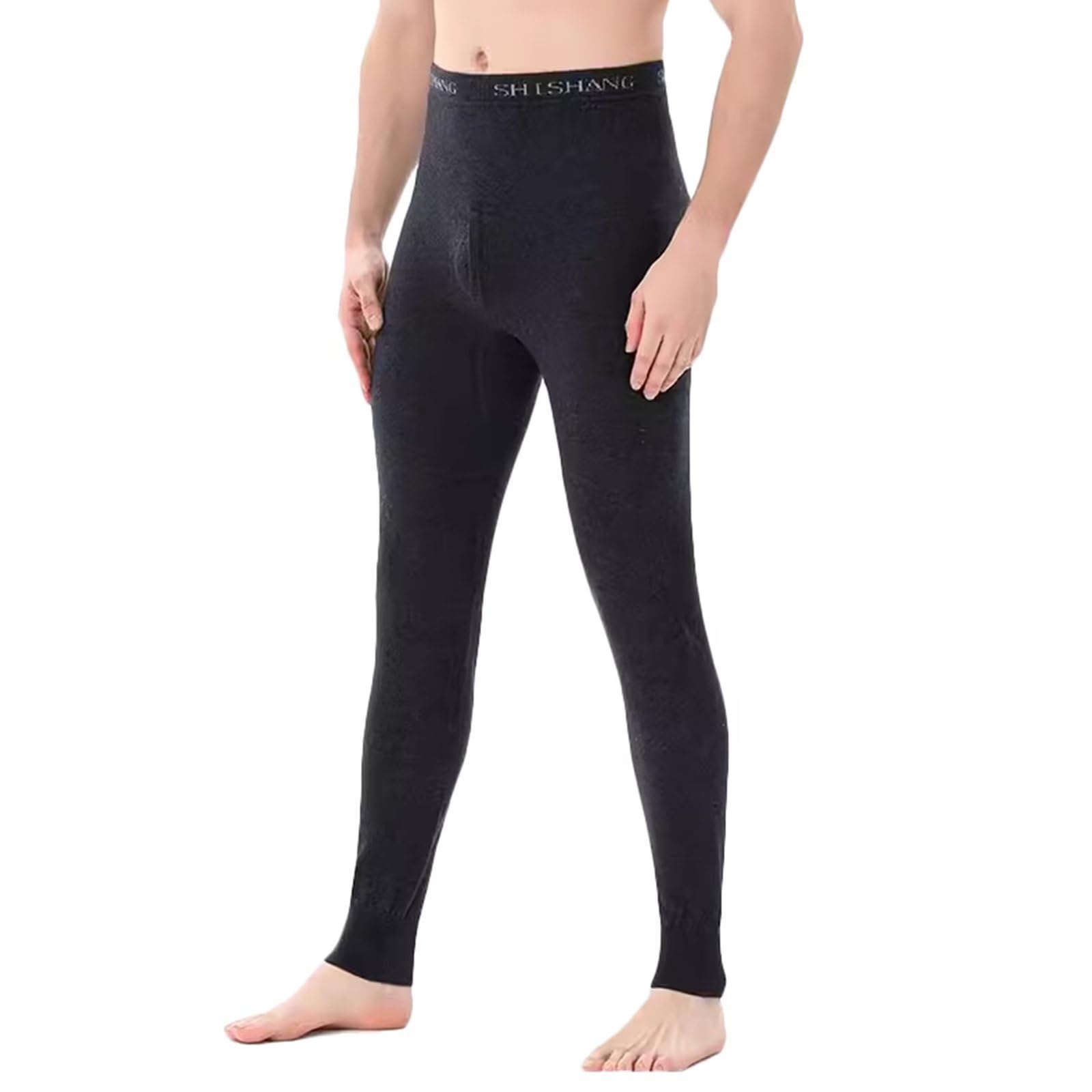 Ropa Interior térmica para Hombres Pantalones Térmicos 100% Cachemira Stretch Leggings térmica