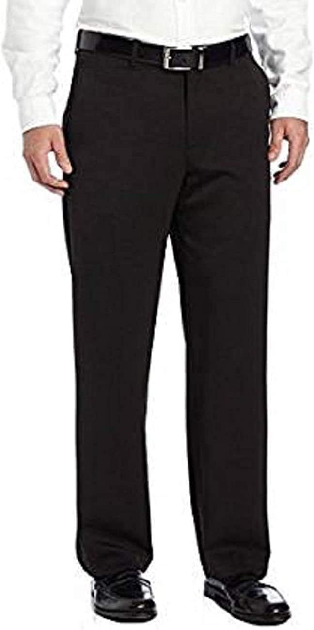 IZOD Mens Performance Stretch Straight Dress Pants (Black, 34W x 30L) at Amazon Men’s Clothing store