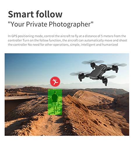 QUANXI Drone K2 com câmera 4K,transmissão GPS 5G FPV Drone dobrável para iniciantes e adultos,Quadco