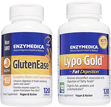 Best health supplement | Enzymedica Lypo Gold, 120 Capsules GlutenEase, 120 Capsules Best health supplement | Enzymedica Lypo Gold, 120 Capsules GlutenEase, 120 Capsules