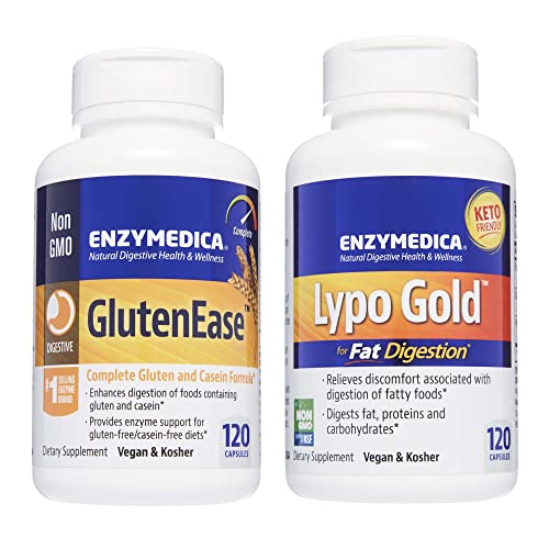 Enzymedica Lypo Gold, 120 Capsules Glutenease, 120 Capsules #TOP22