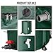 Collapsible Rain Barrel Water Collection System - 53 Gallon Portable Water Storage Tank,Foldable Rainwater Collect System Downspout, Water Catcher Container with Filter, Spigots＆Overflow Kit