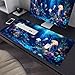 Ocean Jellyfish Gaming Mouse Pad Colorful Underwater Sea Fish Coral XL Mouse Pad Large Mousepad Extended Laptop Keyboard Mat Gaming Desk Pad Mouse Mat 31.5
