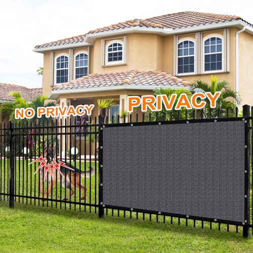 Artpuch 90% Sun Shade Cloth, 10 x 10 FT Pergola Shade Cover Canopy with Grommets, Sun Screen Fabric Tarp for Patio, Outdoor, Garden, Backyard, Dark Grey by Artpuch - Used condition - Image 5