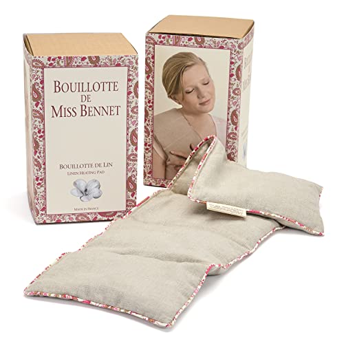 Bouillotte de lin MILLE OREILLERS Miss Bennet 15x47 cm, douceur pour vos soirées de relaxation