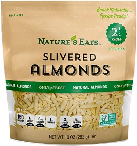 Nature's Eats Blanched Slivered Almonds, Natural, 10 Ounce