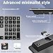 2025 New Wireless Keyboard and Mouse Combo：2.4G Silent Cordless Keyboard Mouse Combo for Windows Chrome Laptop Computer PC Desktop- Ultra Slim，Quiet Full Size Keyboard with Number Pad-（Black）