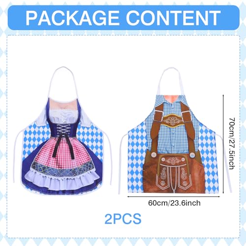 Münchner Oktoberfest Kochschürze, Schürze Kochschürze Lustige Grillschürze für Männe Damen, Lustige Grillschürze & Dirndlschürze für Oktoberfest, Lustige, Enganliegende, Wasserfeste Schürze (Style B)